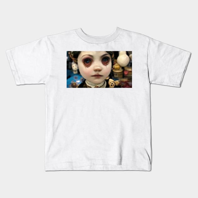 Buttonize 1 Kids T-Shirt by Pugosaurus